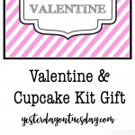 Valentine and Cupcake Gift Kit: Funny cupcake Valentine, a free printable fun with a few items from the dollar store that can be used to make and decorate cupcakes! Budget friendly Valentine's Day gift idea.