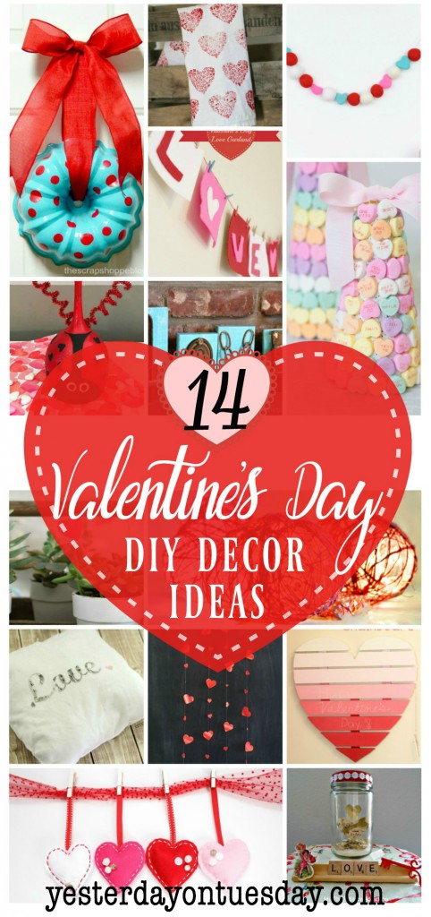 14 Valentines Day Decor ideas: creative ways add Valentine's Day decor to your home.