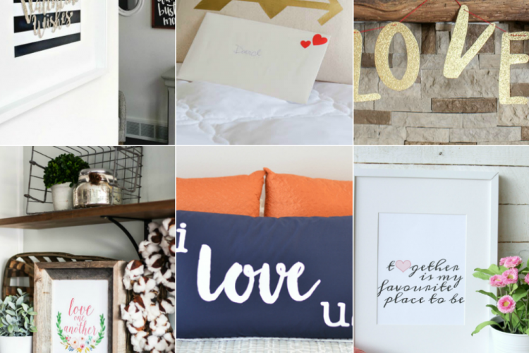 9 Valentine's Day Decor Ideas for All Year Long including printable art, pillows, a banner and more!
