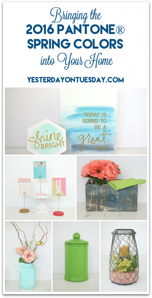 DIY and Craft Ideas for bringing spring colors into you home 