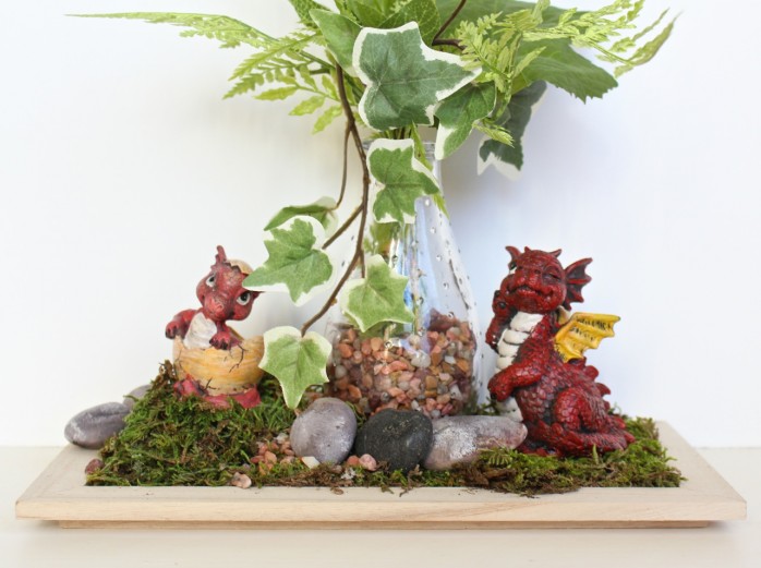 Fun Faux Succulent Projects including a gnome garden, fairy in a teacup and more!