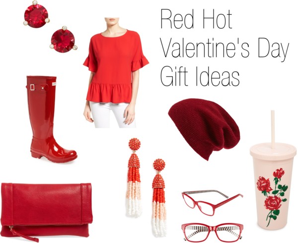 Red Hot Valentine's Day Gifts: Great stylish red hued gift ideas to give or get for Valentine's Day.