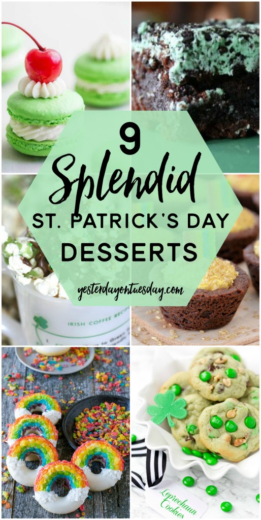 St. Patrick's Day Desserts: A curated collection of delicious St. Patrick's Day Desserts including brownies, donuts, macarons, popcorn and more!