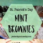 St. Patrick's Day Mint Brownies, an easy and delicious dessert for St. Pat's Day!