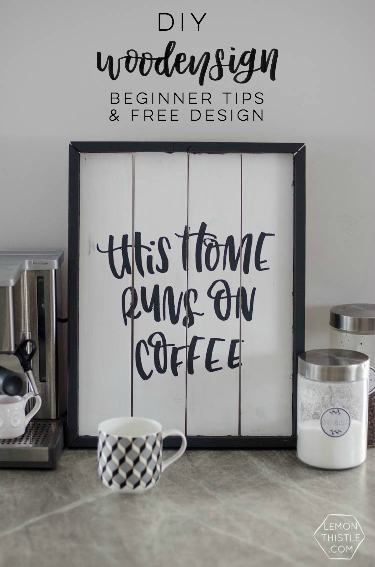 DIY Coffee Sign