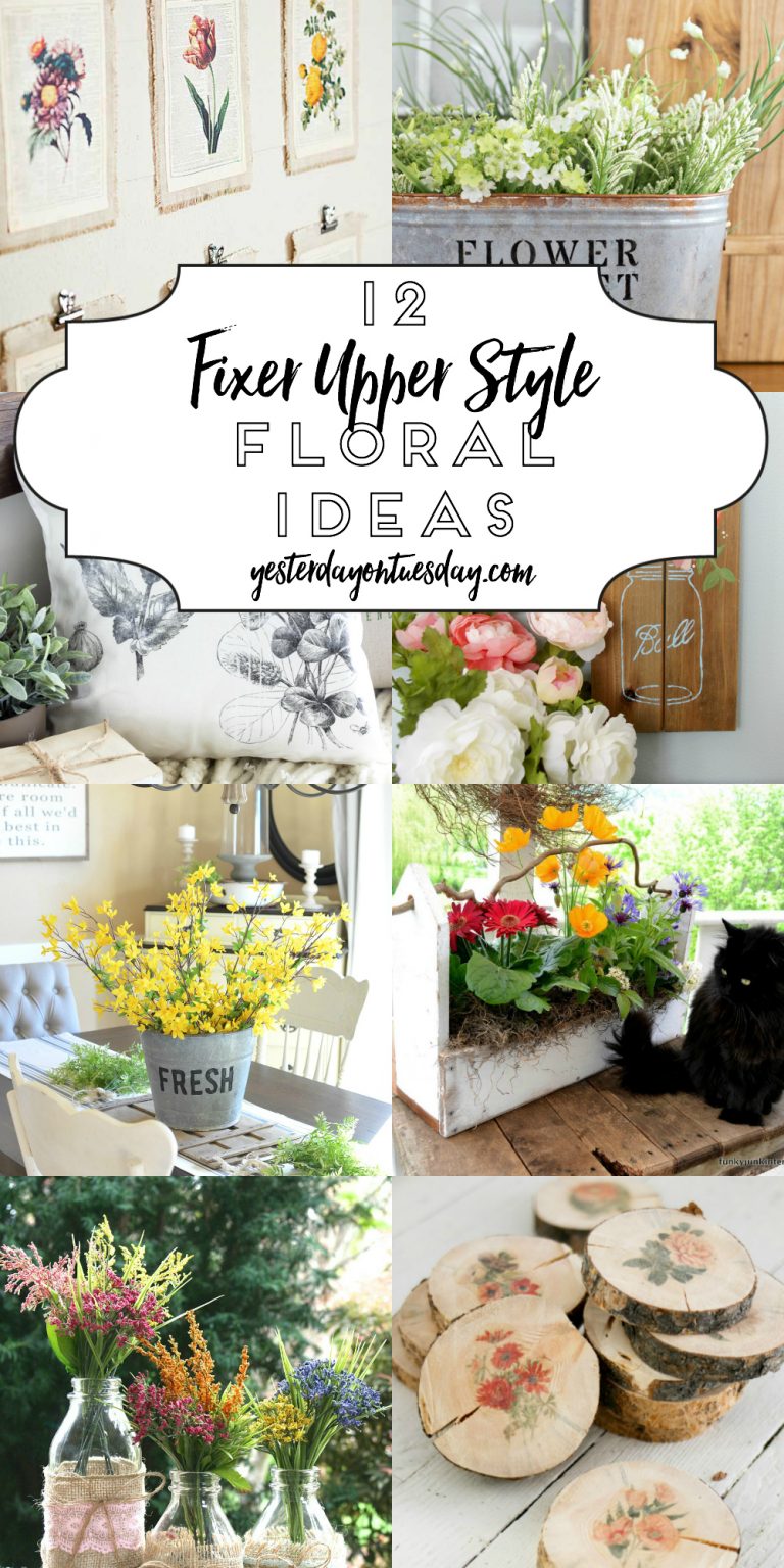 Modern Farmhouse Floral Decor