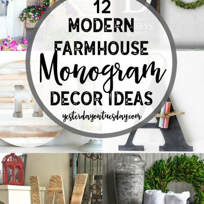 12 Modern Farmhouse Monogram Decor Ideas