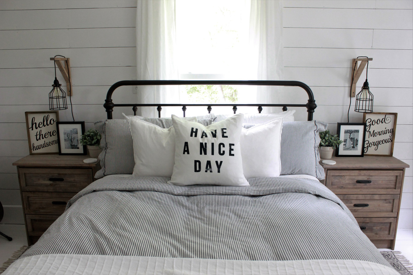 Master Bedroom Makeover with Shiplap