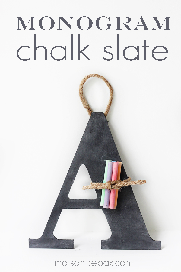 DIY Chalk Slate