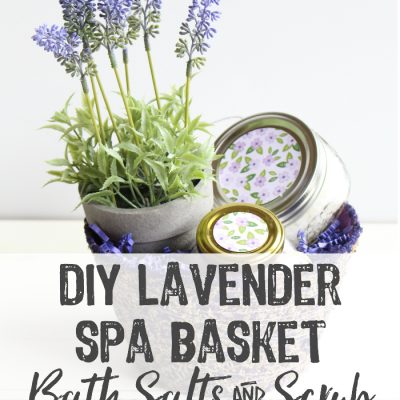 DIY Lavender Spa Basket