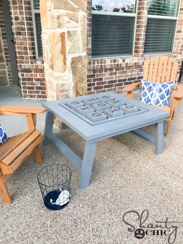 DIY Outdoor Game Table