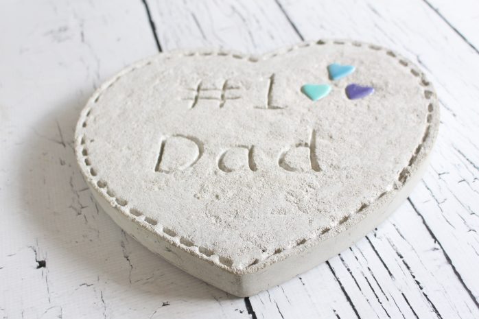 #1 Dad Heart Stepping Stone