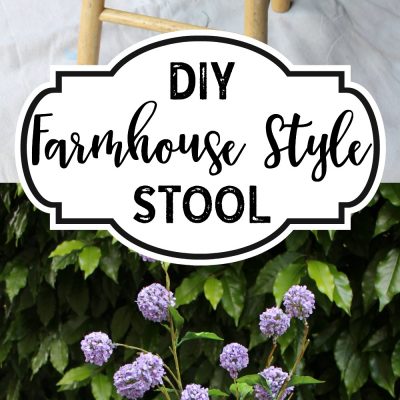 DIY Farmhouse Stool