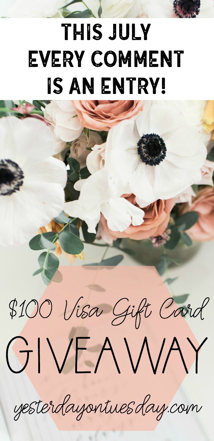 $100 Visa Gift Card Giveaway