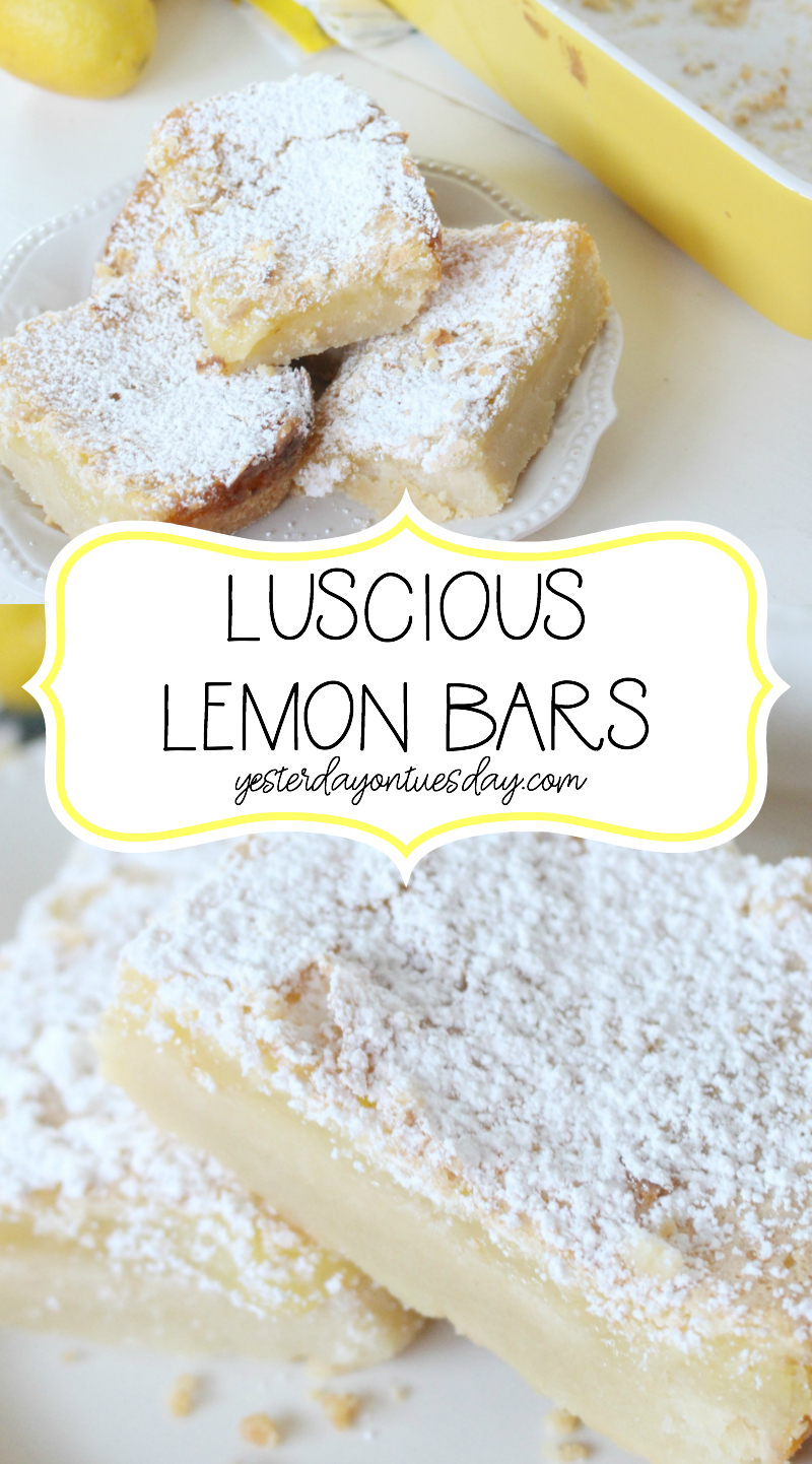 Luscious Lemon Bars a mouthwatering dessert recipe