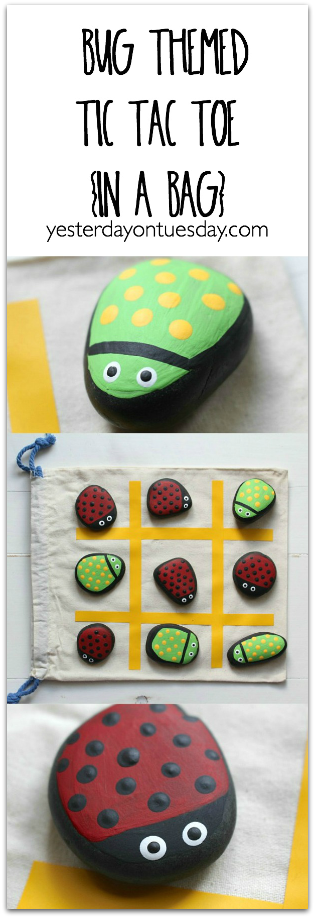 DIY Painted Ladybug Rocks