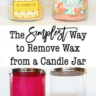 The Simplest Way to Remove Wax from a Candle Jar