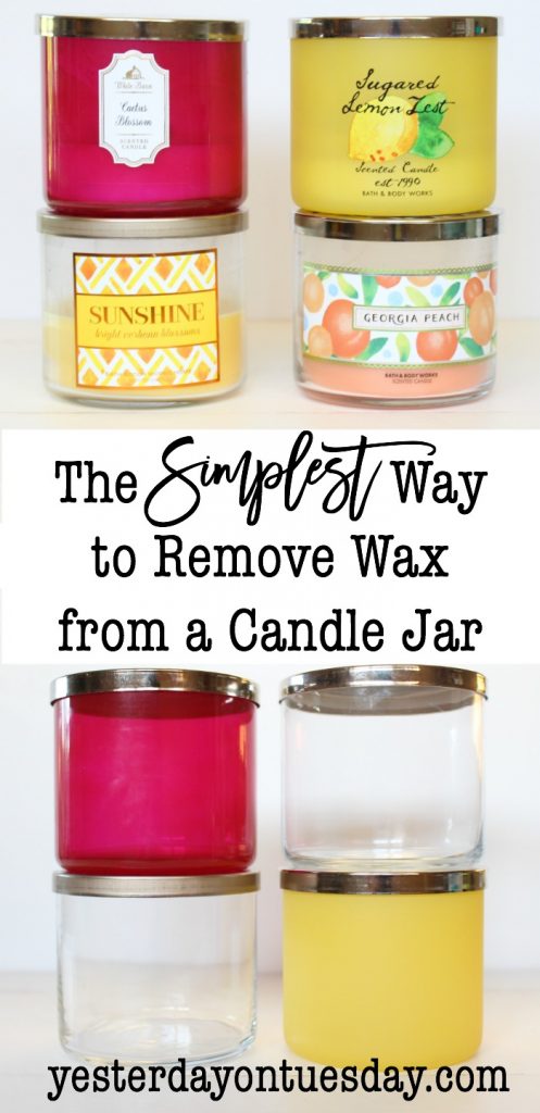 The Simplest Way to Remove Wax from a Candle Jar