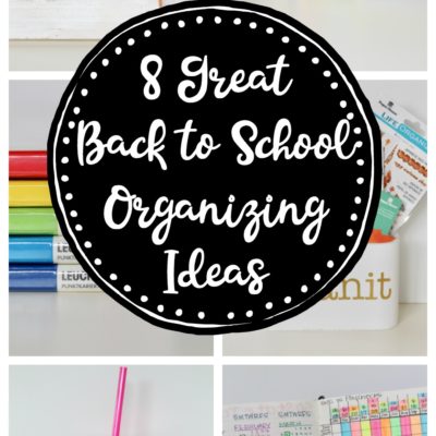 8 Great Back to School Organizing Ideas
