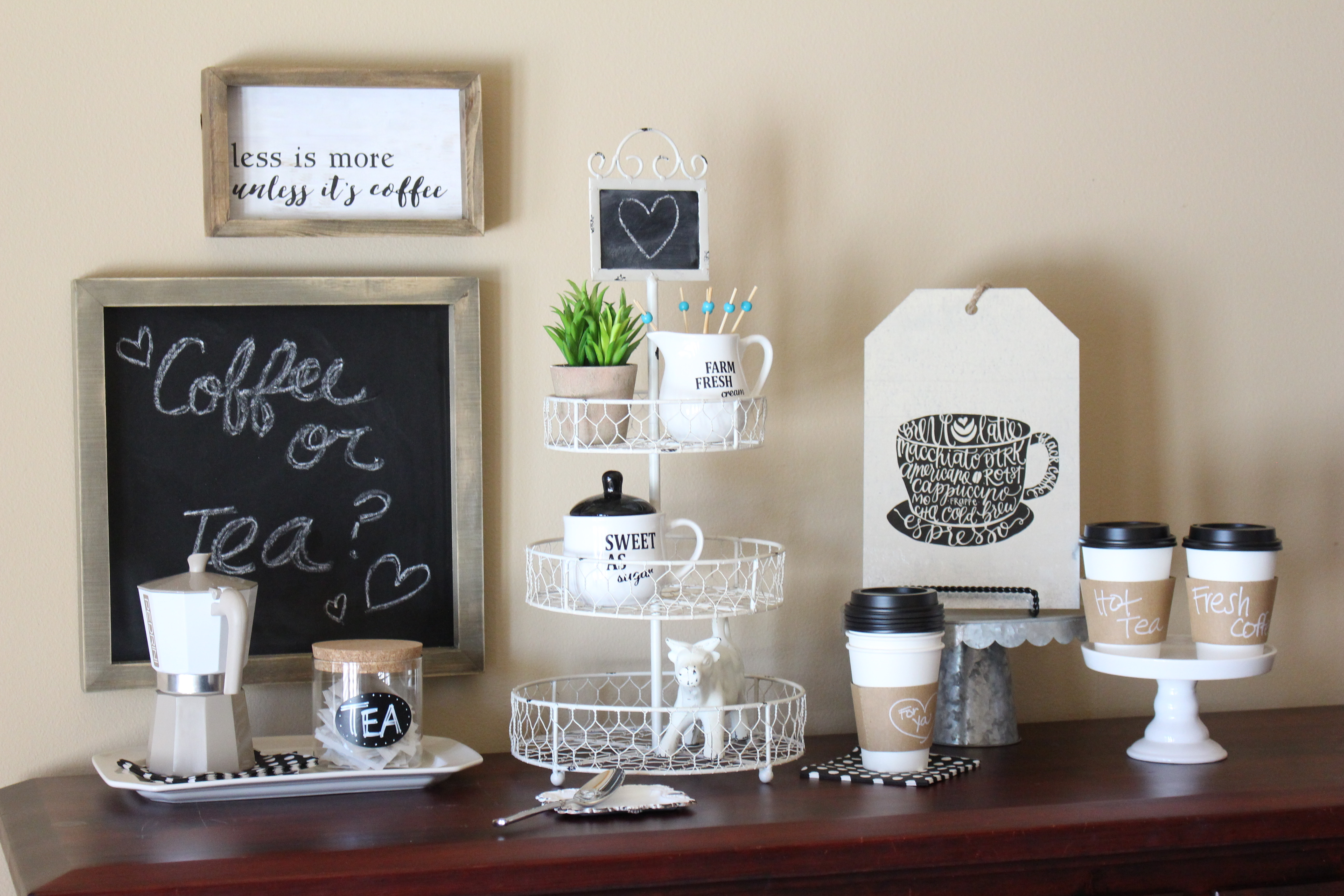 How to Create a Coffee and Tea Station