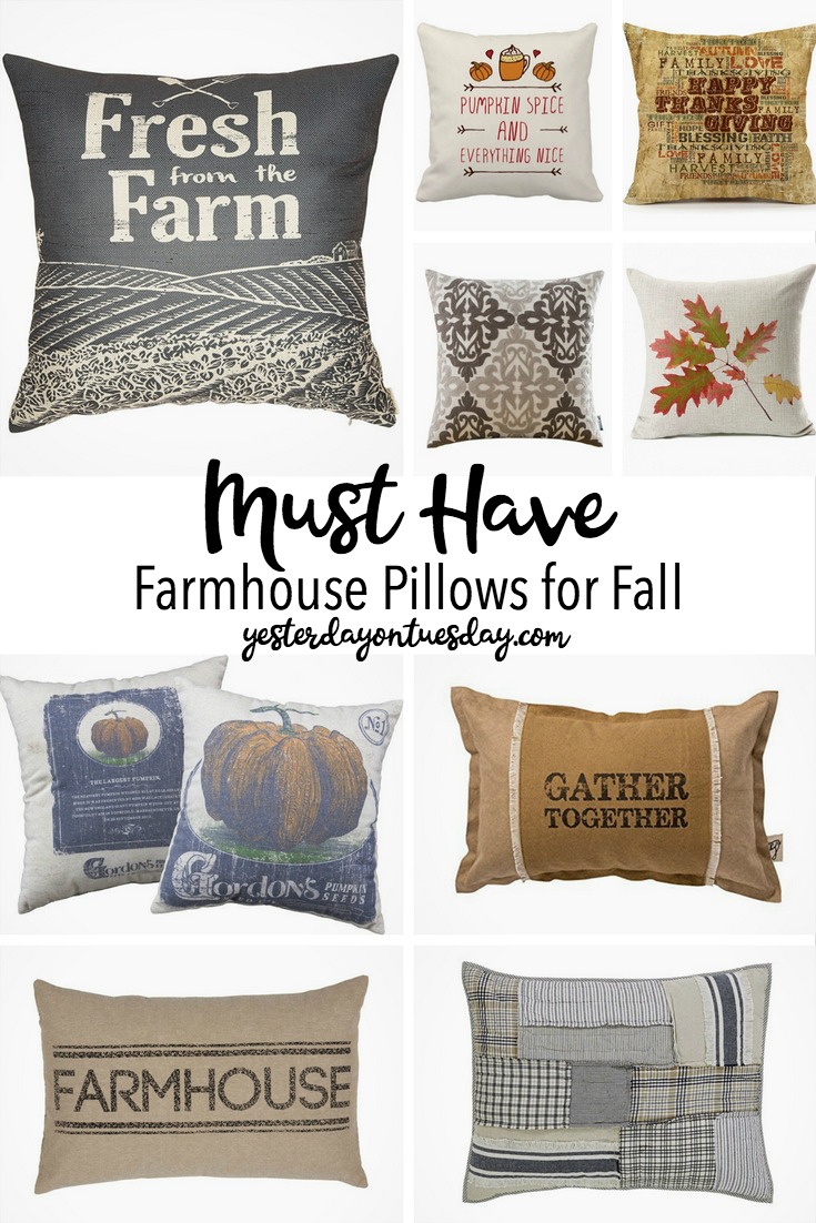 Farmhouse Pillows for Fall