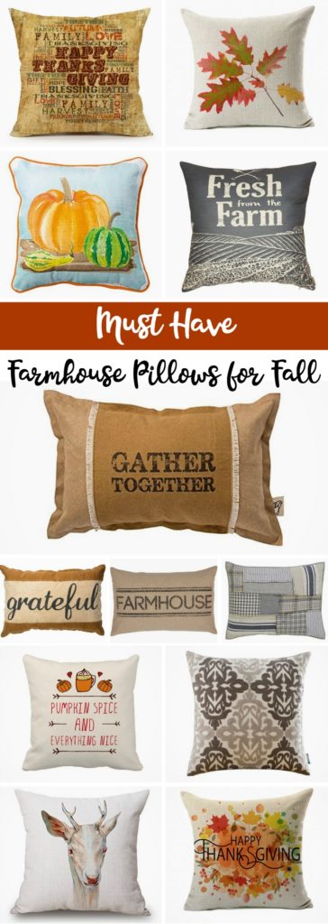 Fall Themed Farmhouse Pillows