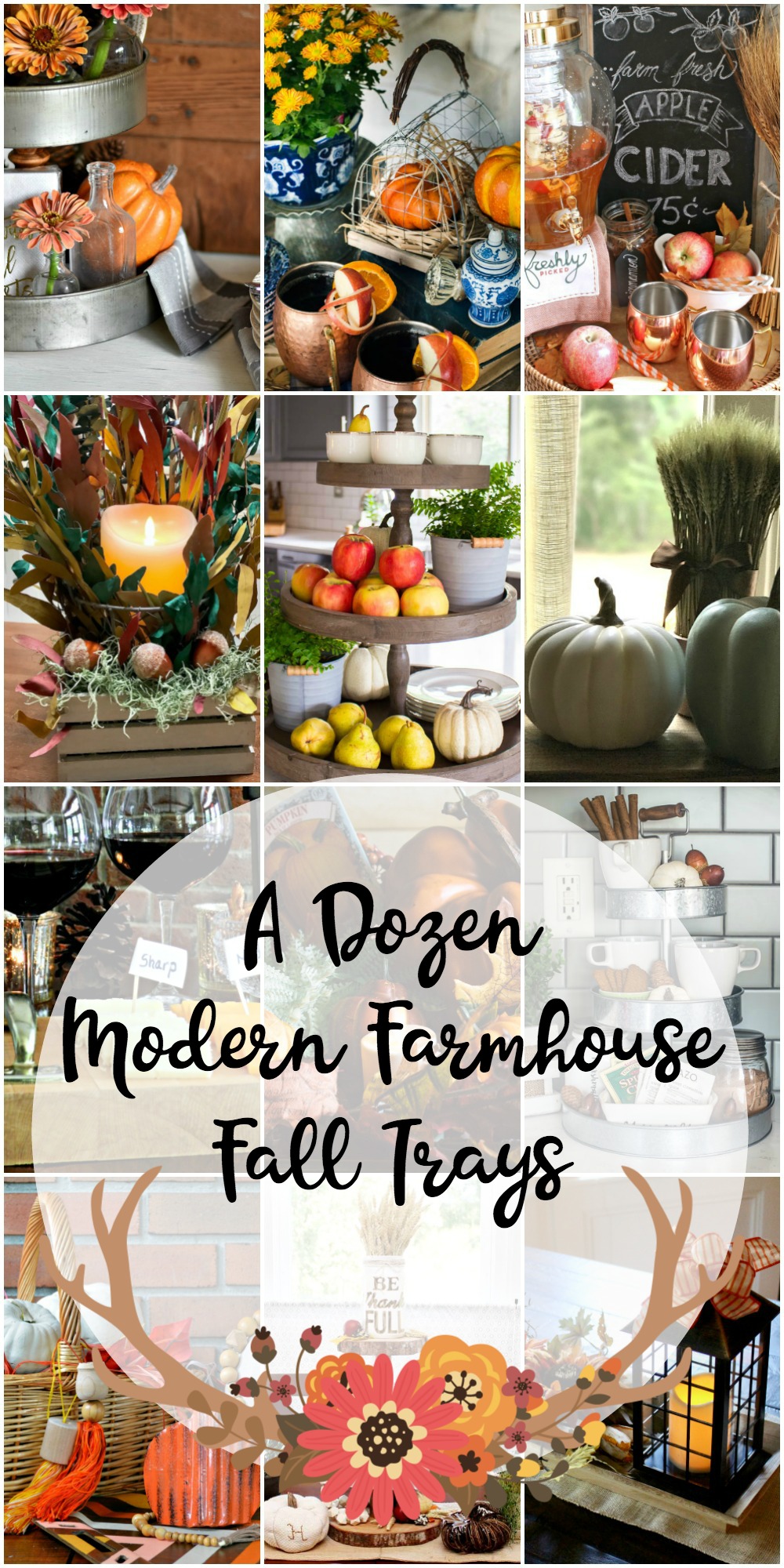 Rustic Fixer Upper Style Fall Tray Ideas