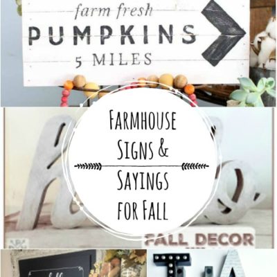 Farmhouse Signs & Sayings for Fall