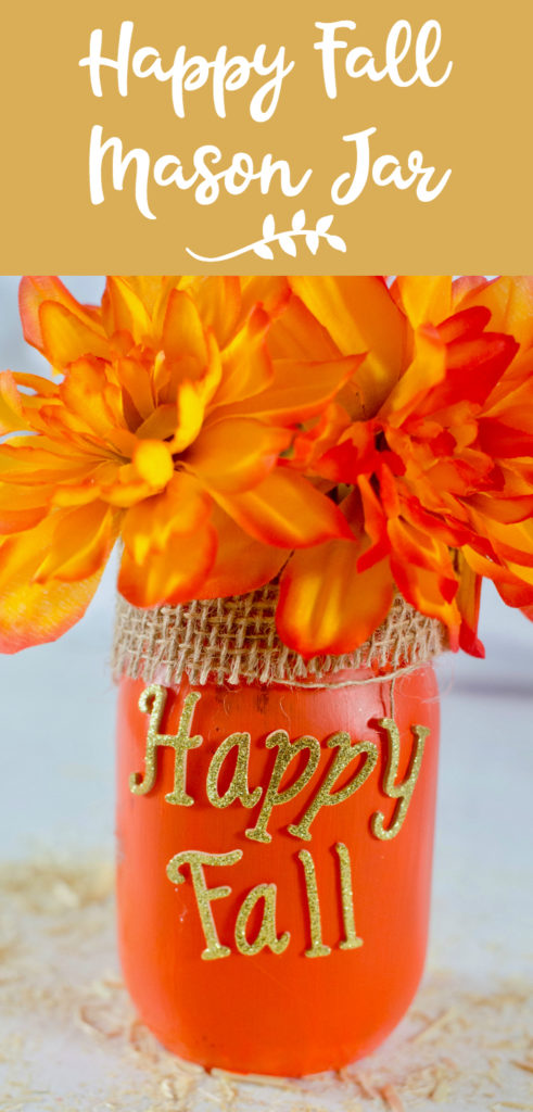 DIY Happy Fall Mason Jar