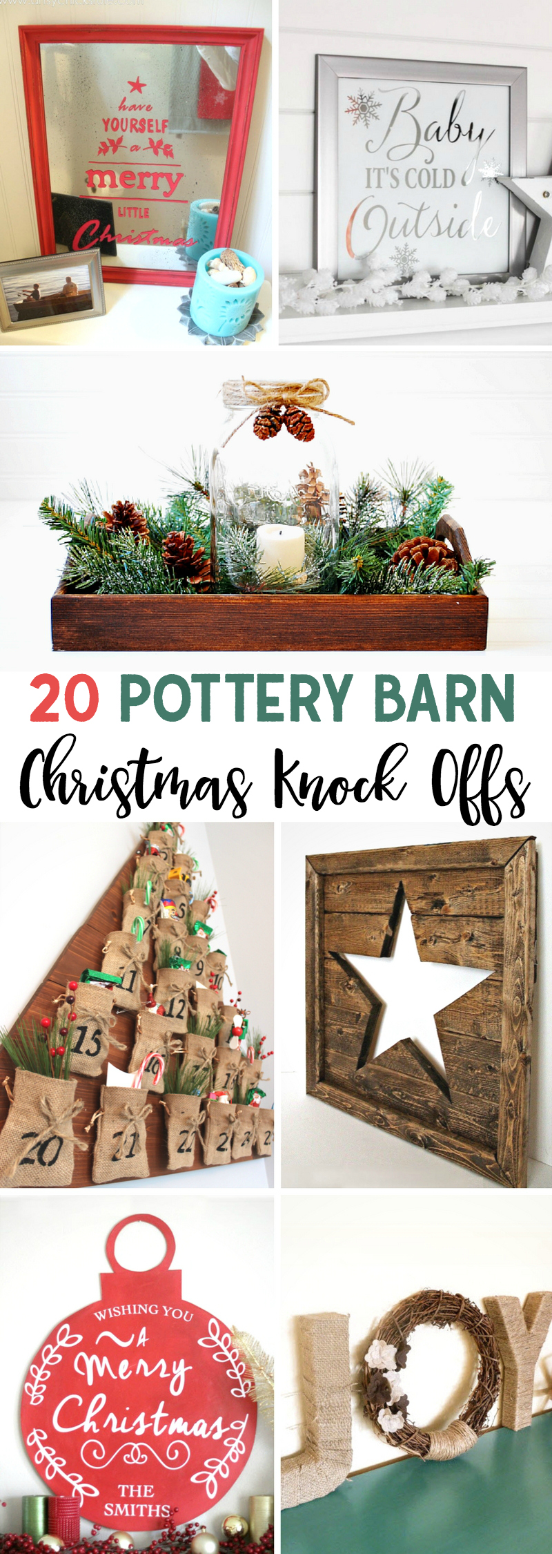 Pottery Barn Christmas Knock Offs