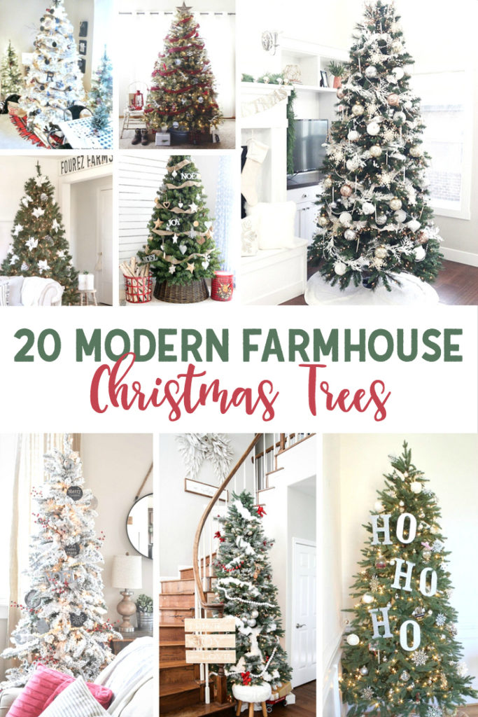 20 Modern Farmhouse Christmas Trees