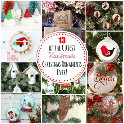 13 of the Cutest Handmade Christmas Ornaments EVER!