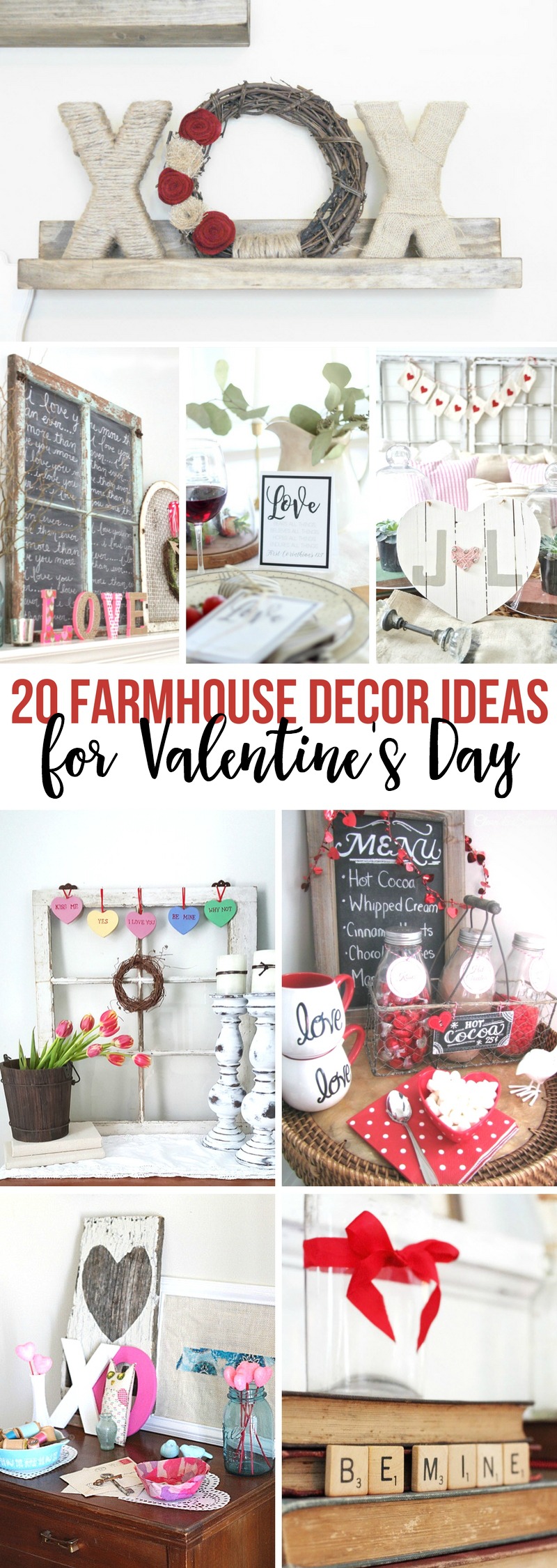 Farmhouse Decor Ideas for Valentine's Day