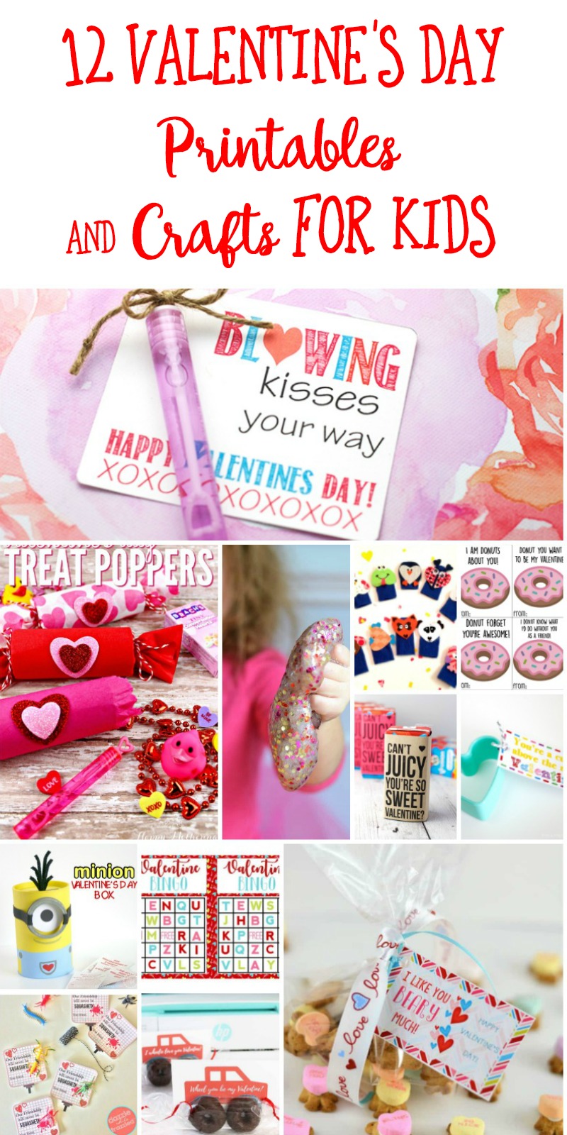 12 Valentine's Day Printables and Crafts for Kids