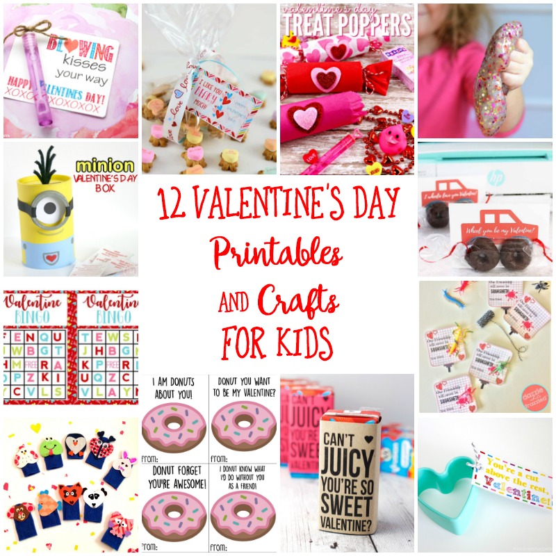 12 Valentine's Day Printables and Crafts 