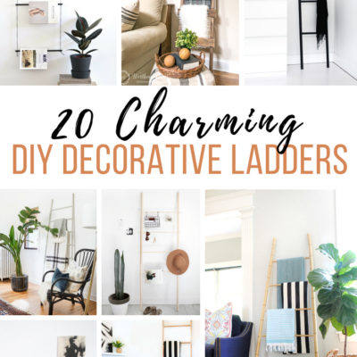 20 Charming DIY Decorative Ladders