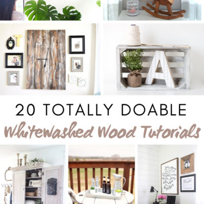 20 Totally Doable Whitewashed Wood Tutorials