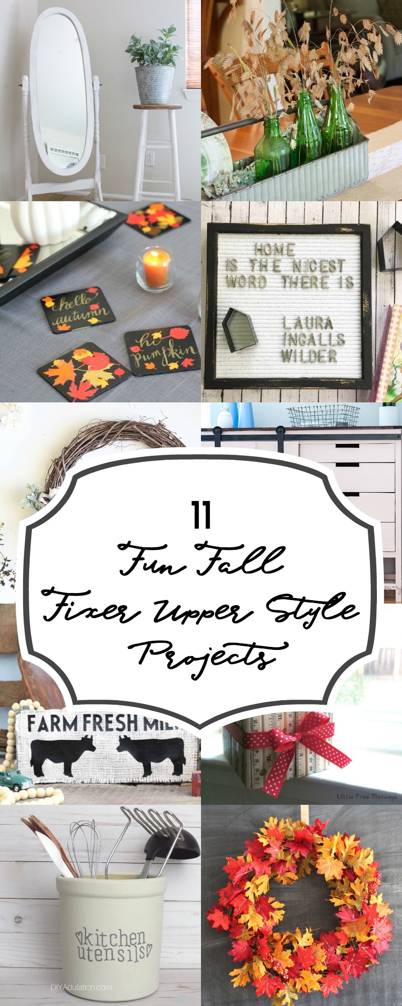 11 Fun Fall Fixer Upper Style Projects 