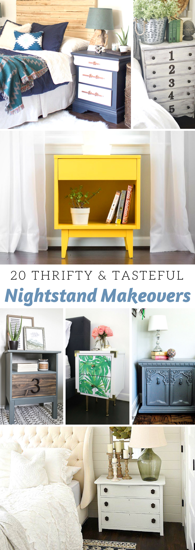 Thrifty Nightstand Makeovers