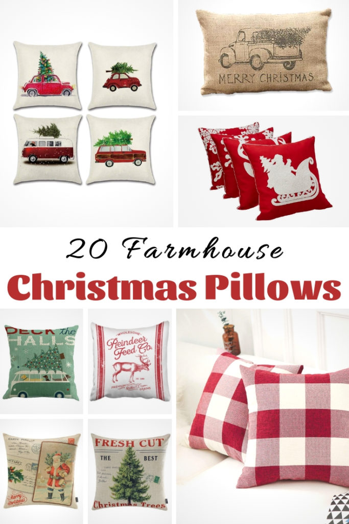 20 Farmhouse Christmas Pillows