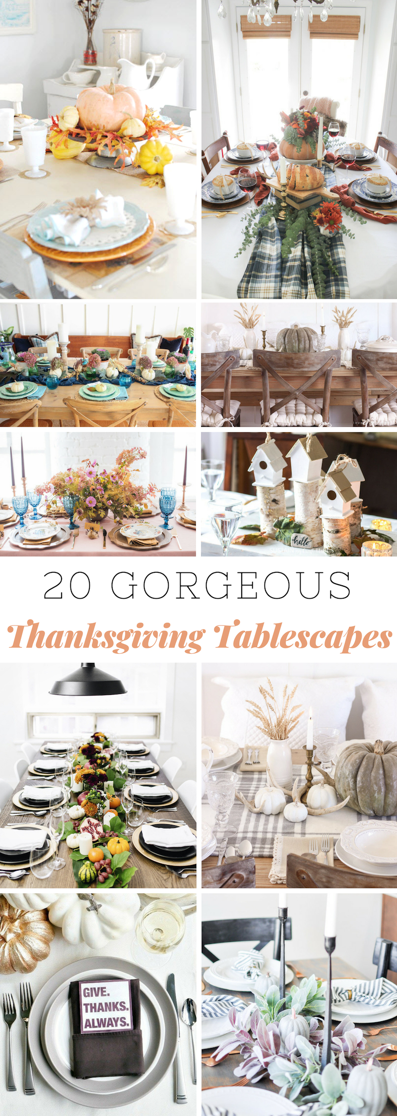 Gorgeous Thanksgiving Tablescapes 
