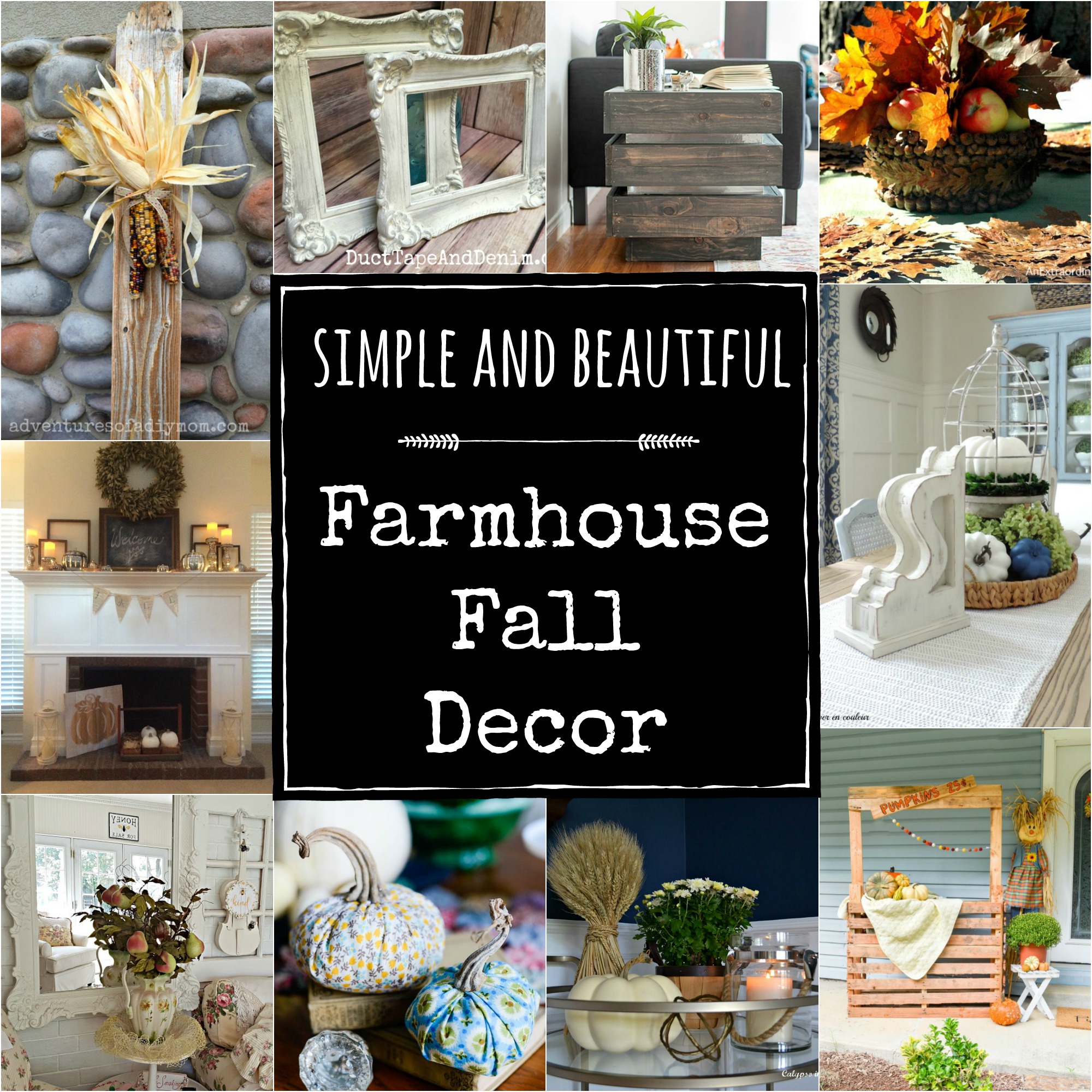 Simple and Beautiful Farmhouse Fall Decor