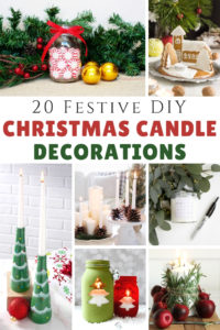 DIY Christmas Candle Decorations