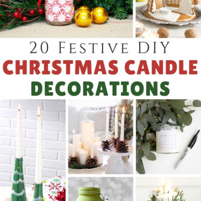 20 DIY Christmas Candle Decorations