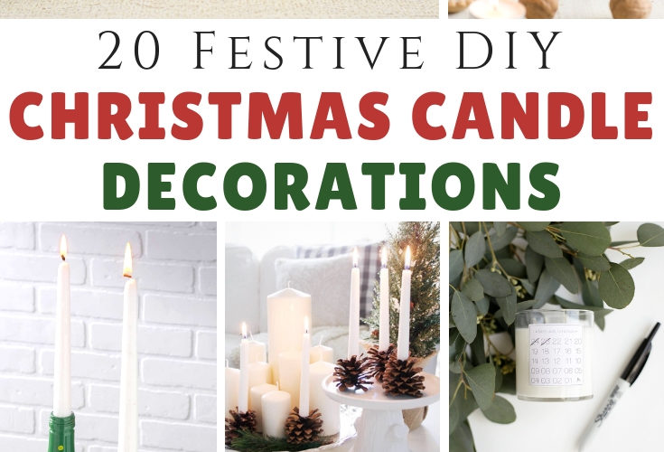 DIY Christmas Candle Decorations