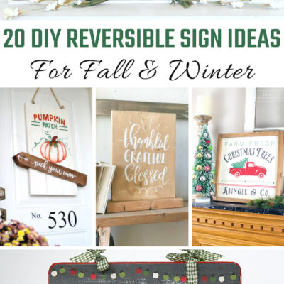 DIY Reversible Signs for Fall And Winter