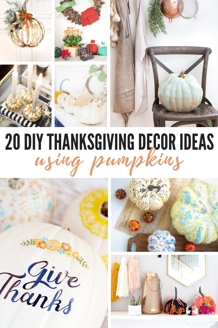 DIY Thanksgiving Decor Ideas Using Pumpkins 