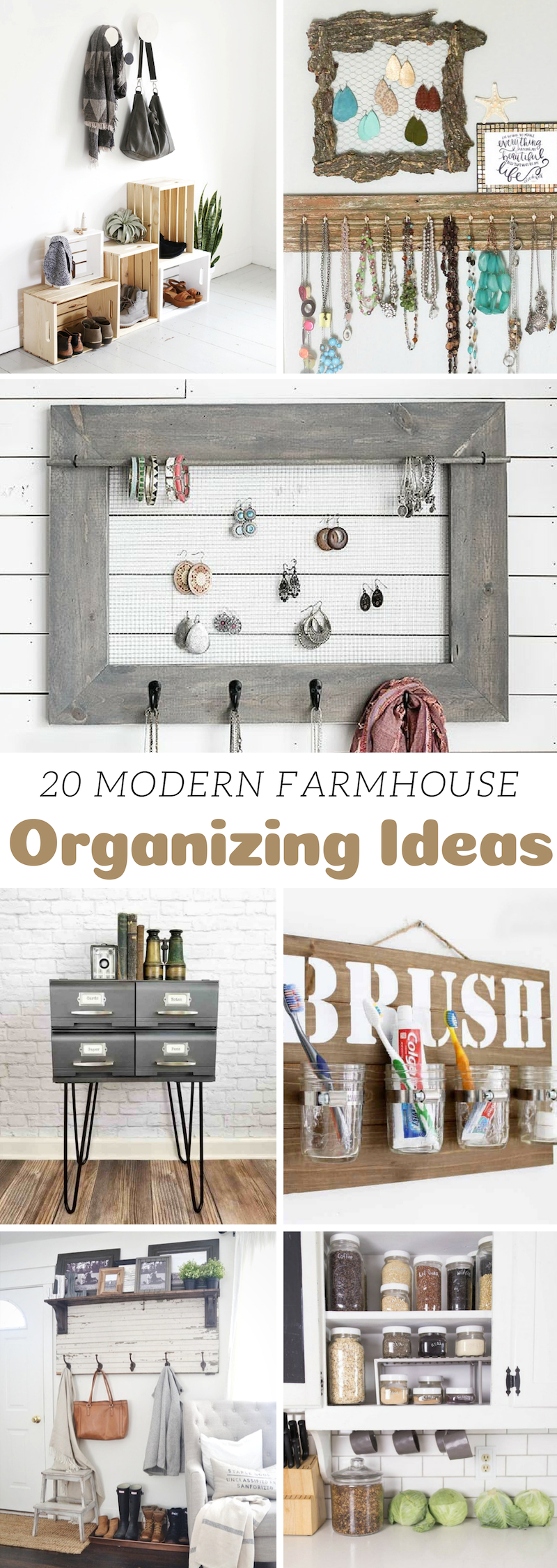 Modern Farmhouse Organizing Ideas 