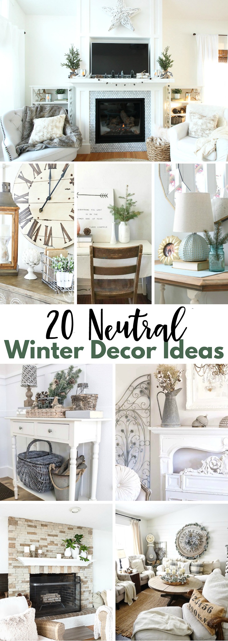 Neutral Winter Decor Ideas 