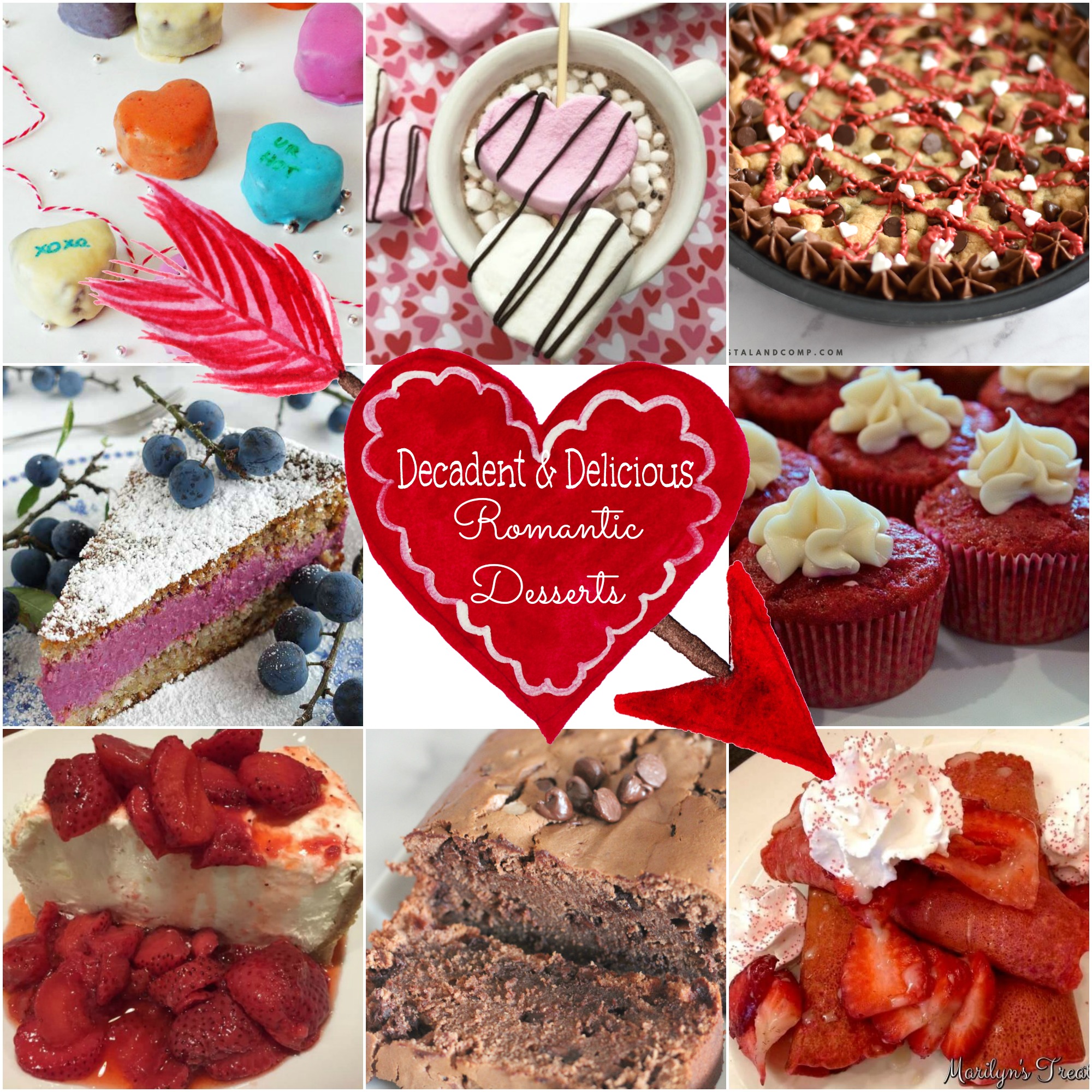 Decadent and Delicious Romantic Desserts 